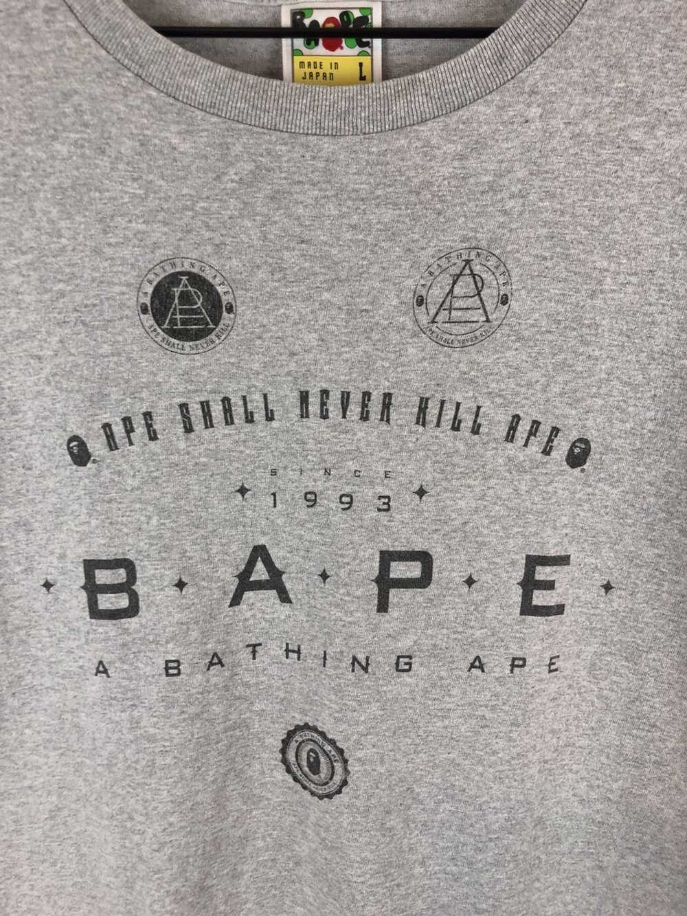 Bape Bape Logo Print Tee - image 3