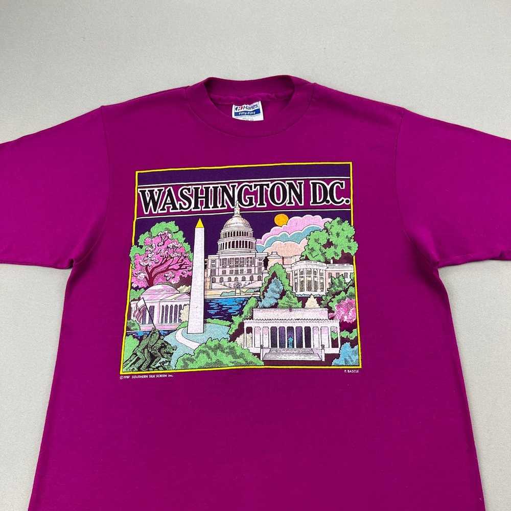 Hanes × Vintage Vintage Washington DC T-Shirt Sma… - image 2