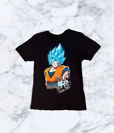 Dragon Ball Z Frieza Saga Character Layout Boy's Navy Blue T-shirt