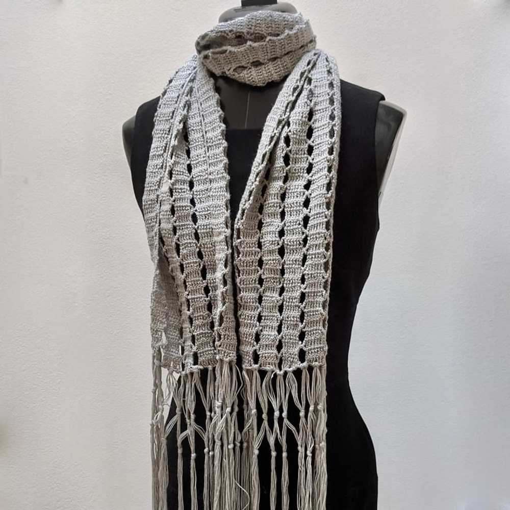 Handmade Macrame Scarf - image 3