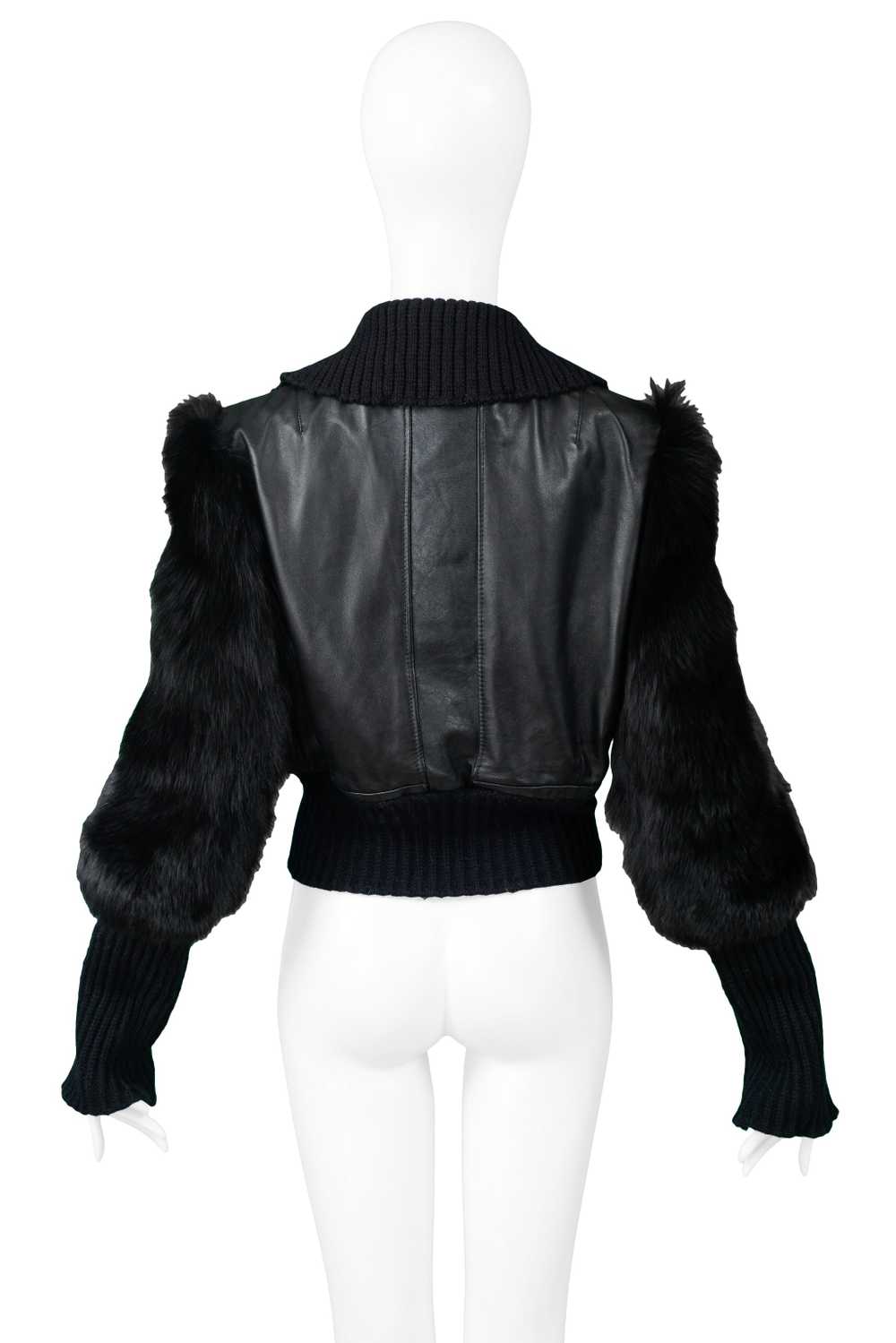 GUCCI BY TOM FORD LEATHER & FOX FUR JACKET 2003 - image 2
