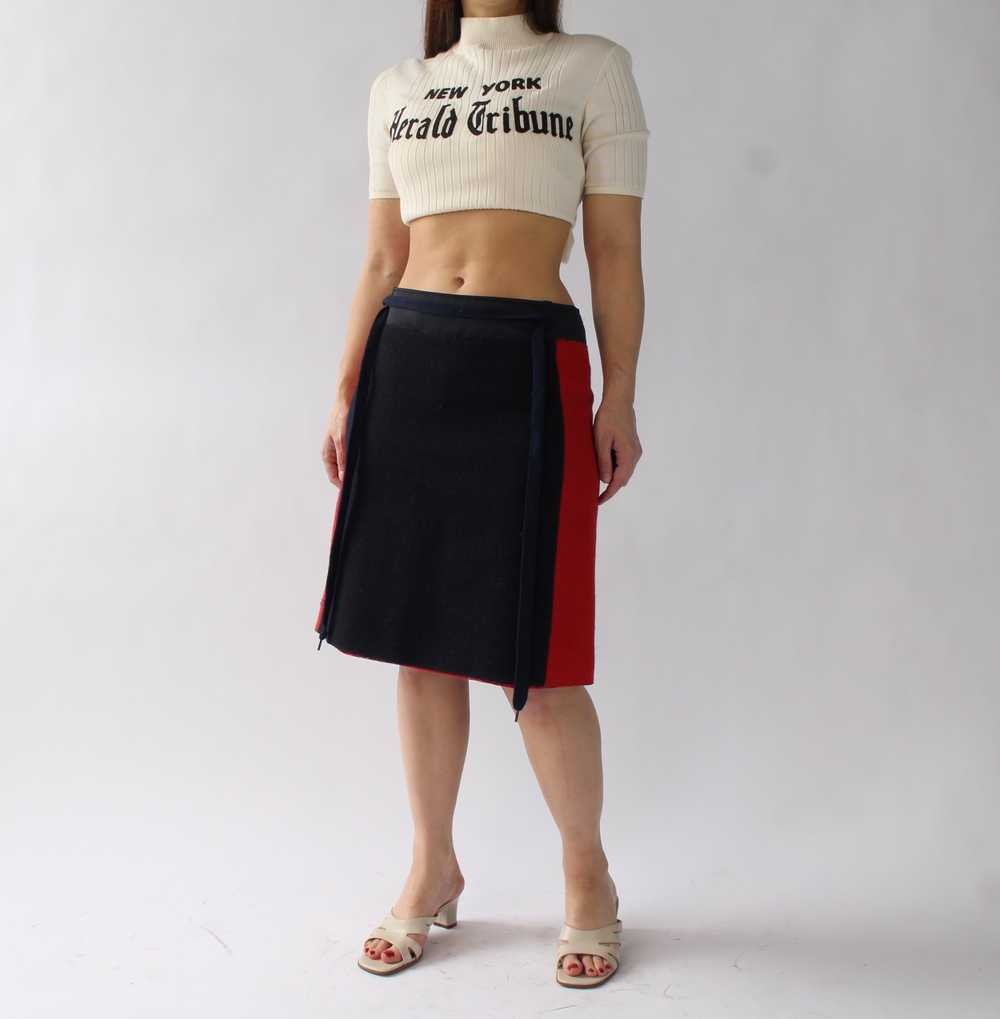 90s Miu Miu Wool/Mohair Skirt - W28 - image 1