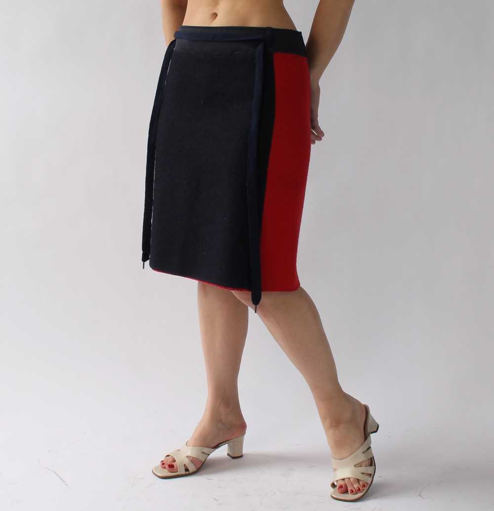 90s Miu Miu Wool/Mohair Skirt - W28 - image 4