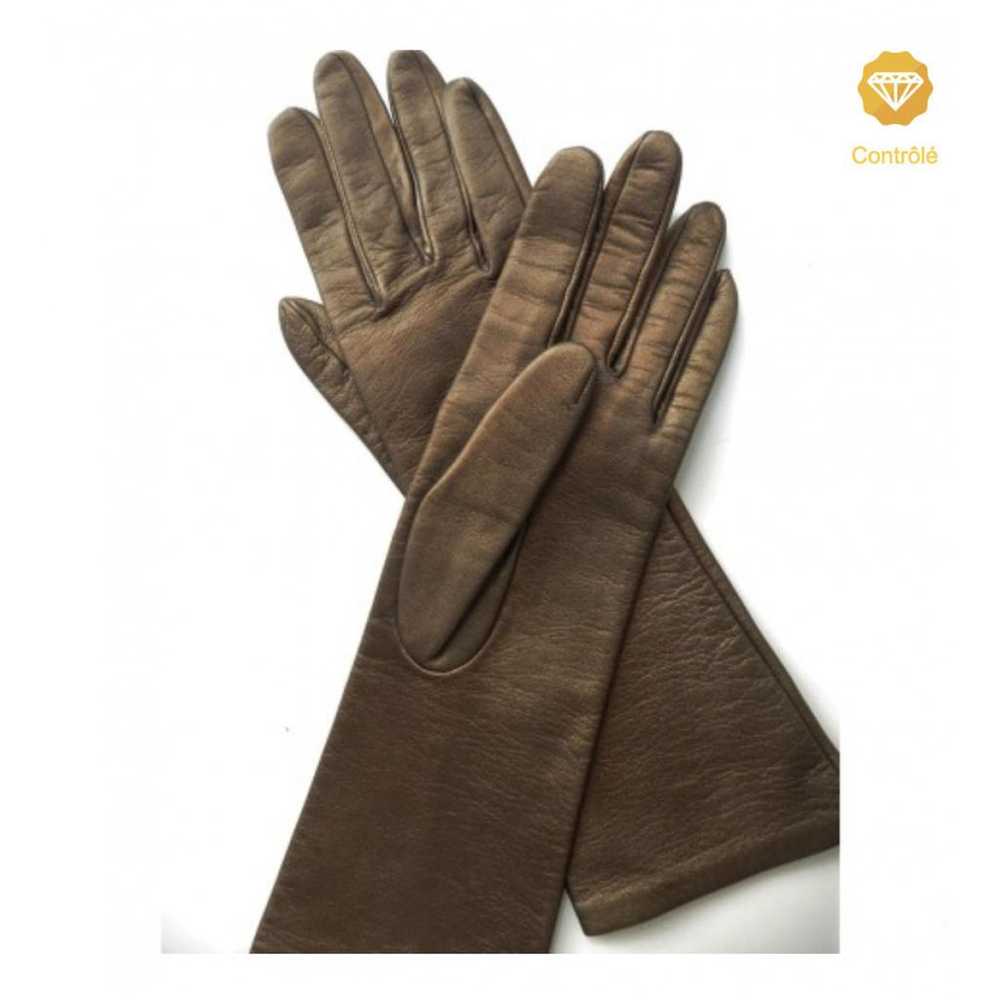 Yves Saint Laurent Leather long gloves - image 2