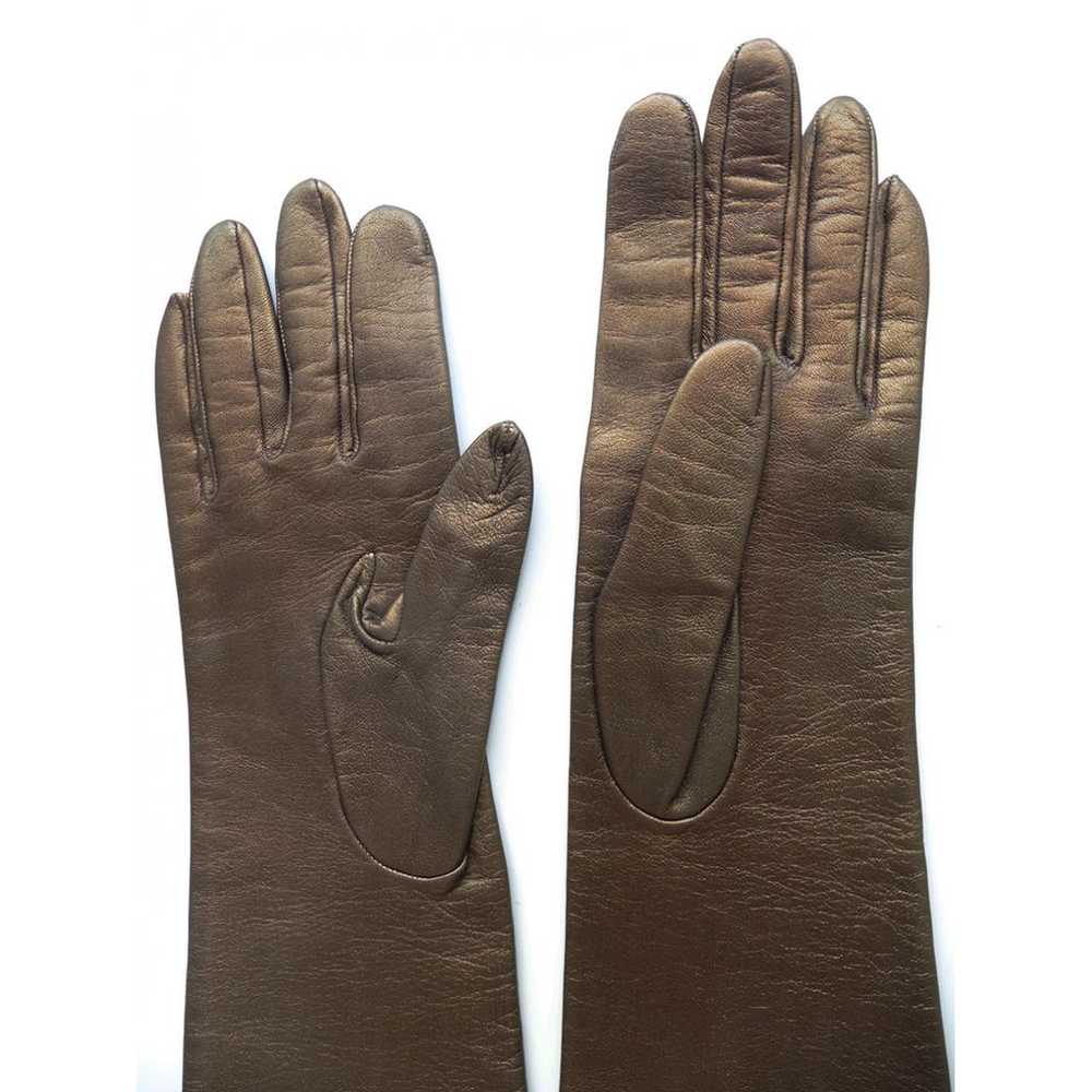 Yves Saint Laurent Leather long gloves - image 6