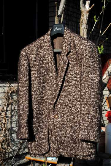 Issey Miyake Wool & Silk Blend Tweed Blazer Jacket