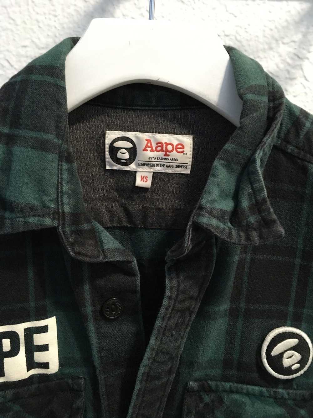 Aape Aape by bathing ape flannel long shirt - image 2