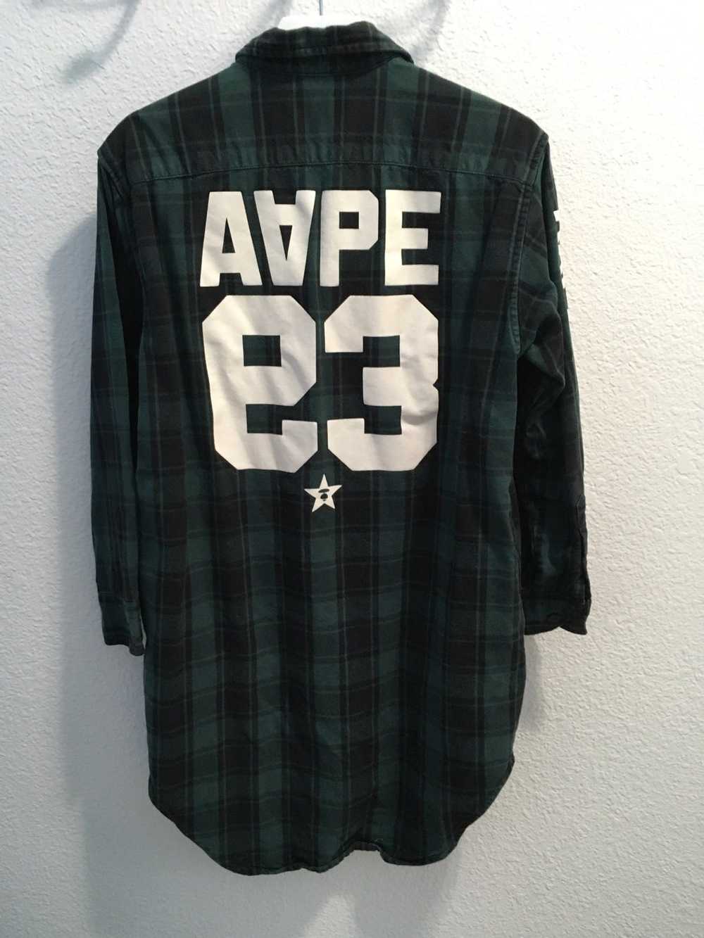 Aape Aape by bathing ape flannel long shirt - image 3