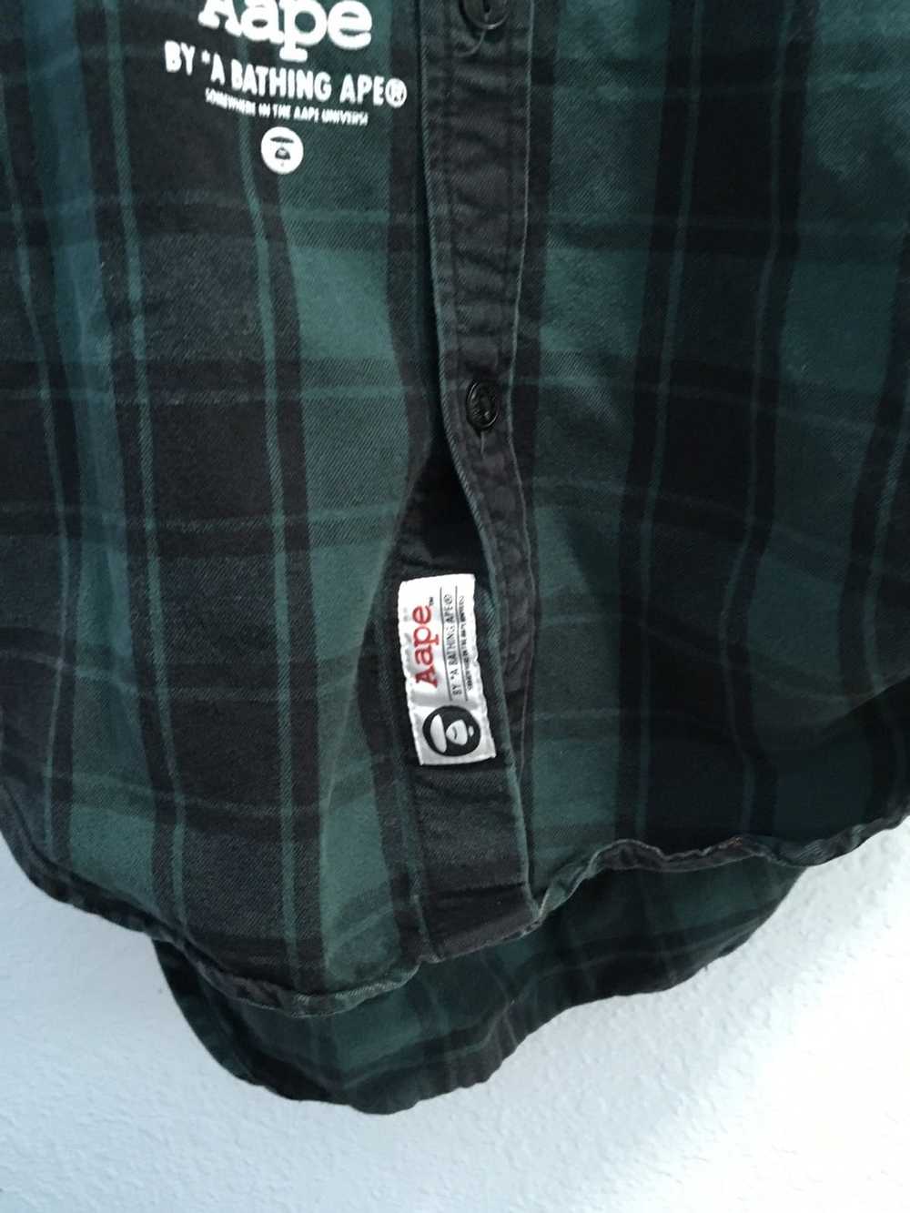 Aape Aape by bathing ape flannel long shirt - image 5