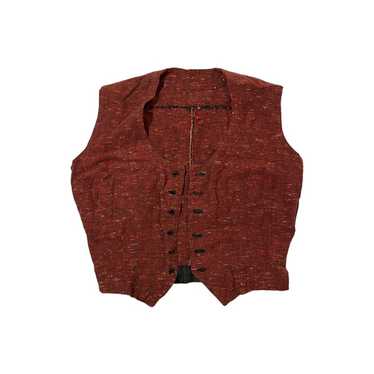 Streetwear × Vintage 30s Handmade Flecked Vest Mar