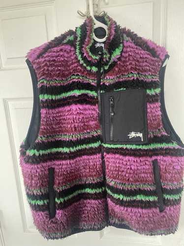 Stussy Stussy striped fleece vest