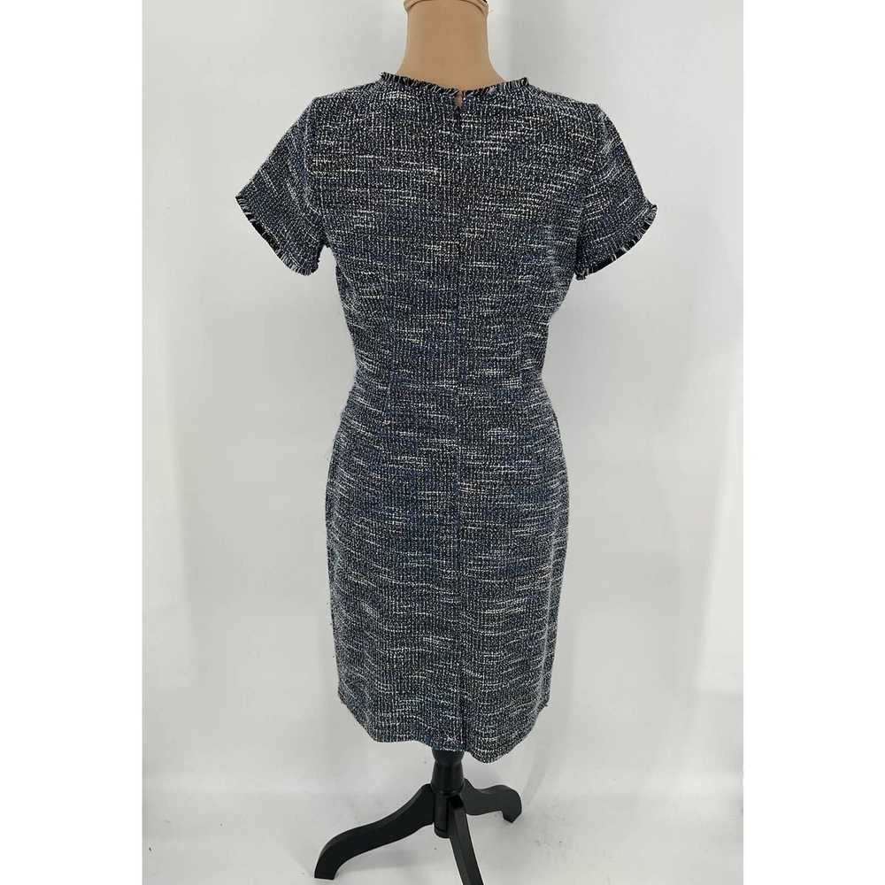 Loft LOFT Dress Size 4 Blue Boucle Knit Tweed She… - image 3