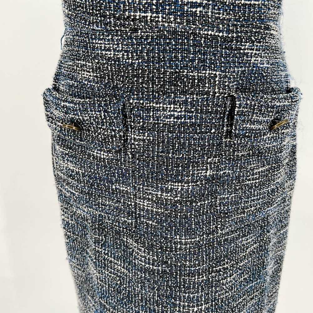 Loft LOFT Dress Size 4 Blue Boucle Knit Tweed She… - image 7