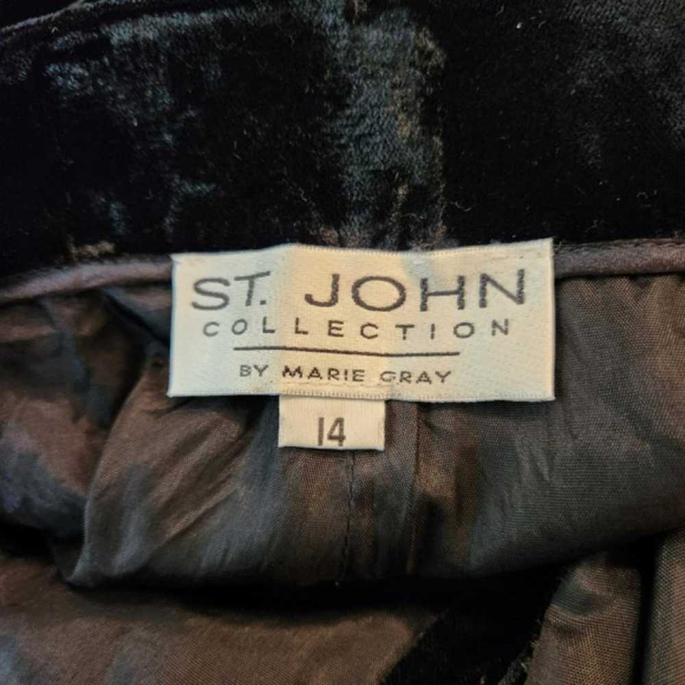 St John Velvet straight pants - image 6