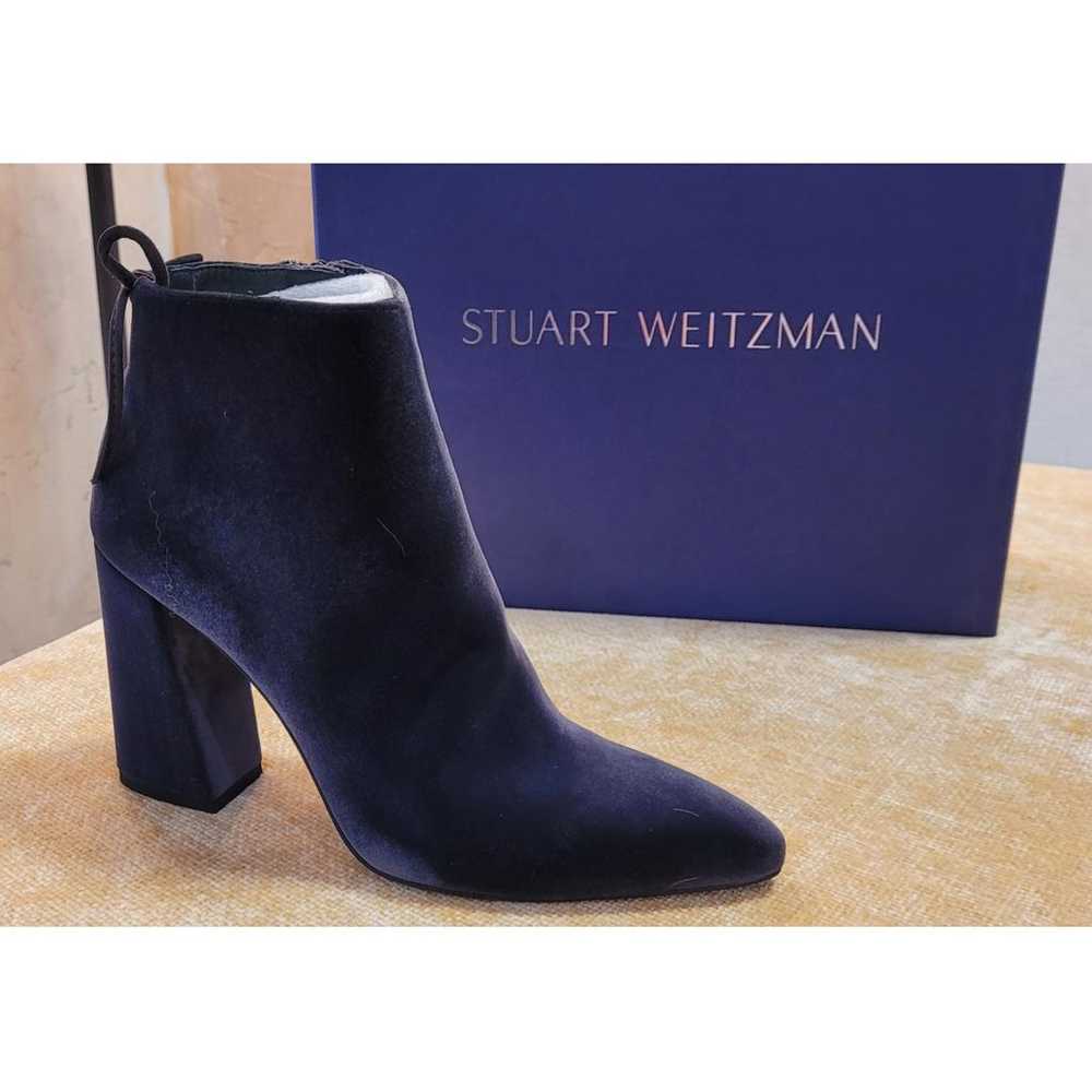 Stuart Weitzman Velvet ankle boots - image 2