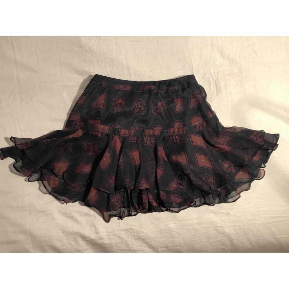 Galliano Silk mini skirt - image 2