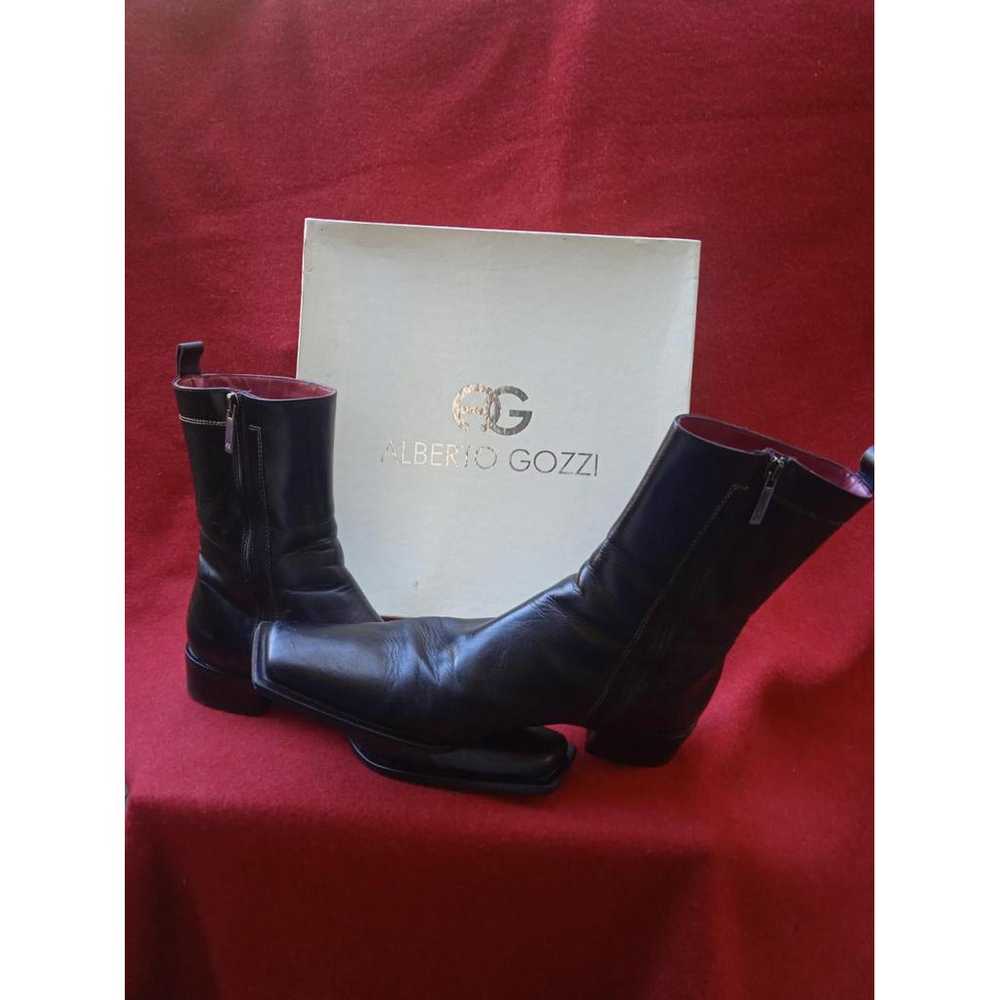 Alberto Gozzi Leather ankle boots - image 3