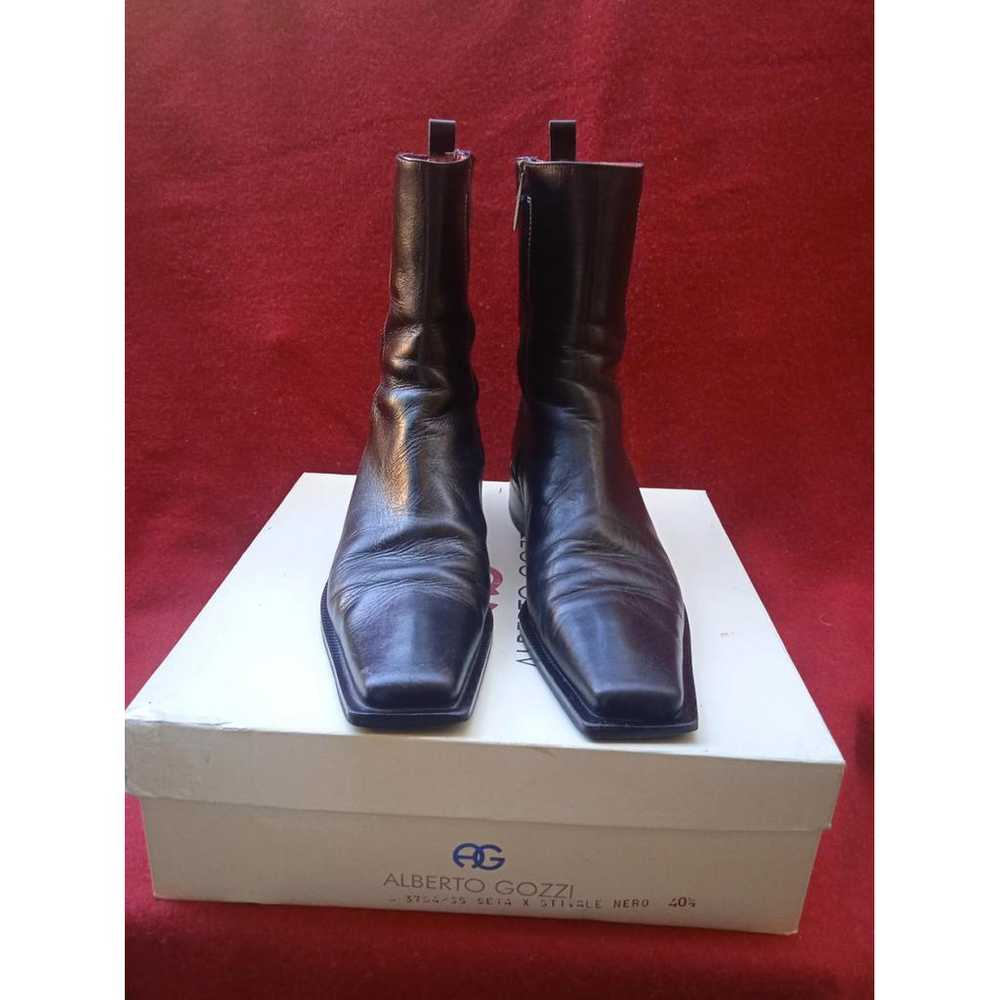 Alberto Gozzi Leather ankle boots - image 4