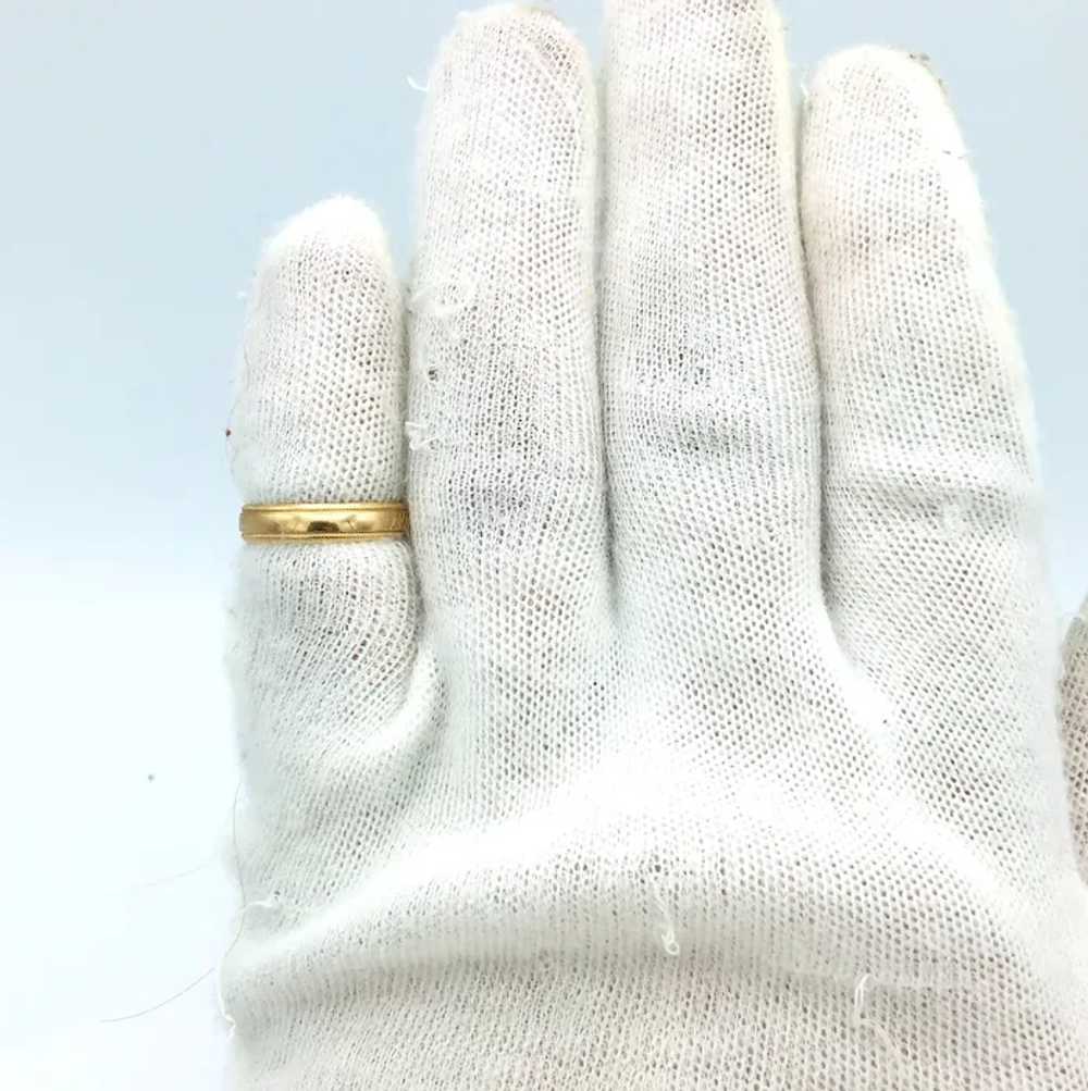 10K 4mm Gold Band - image 5