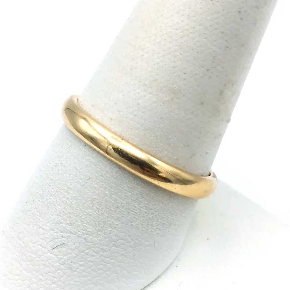 14K 3mm Gold Band - image 2