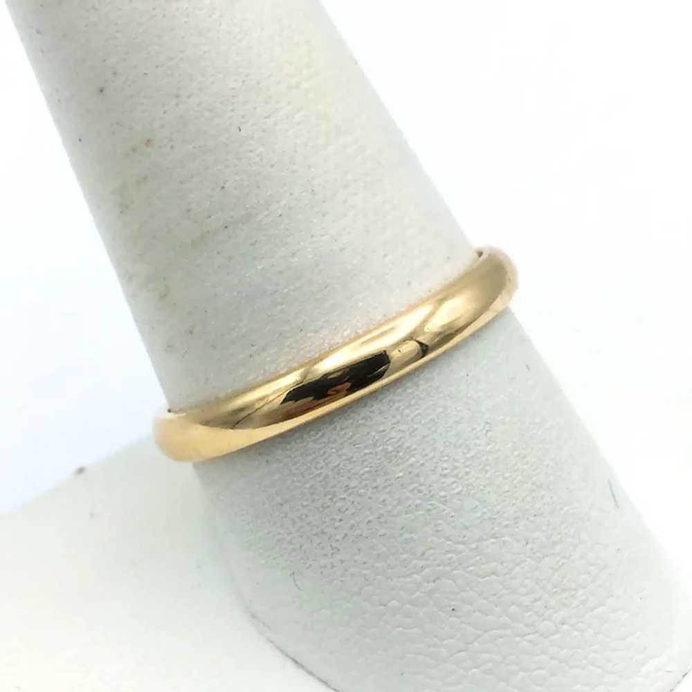 14K 3mm Gold Band - image 3