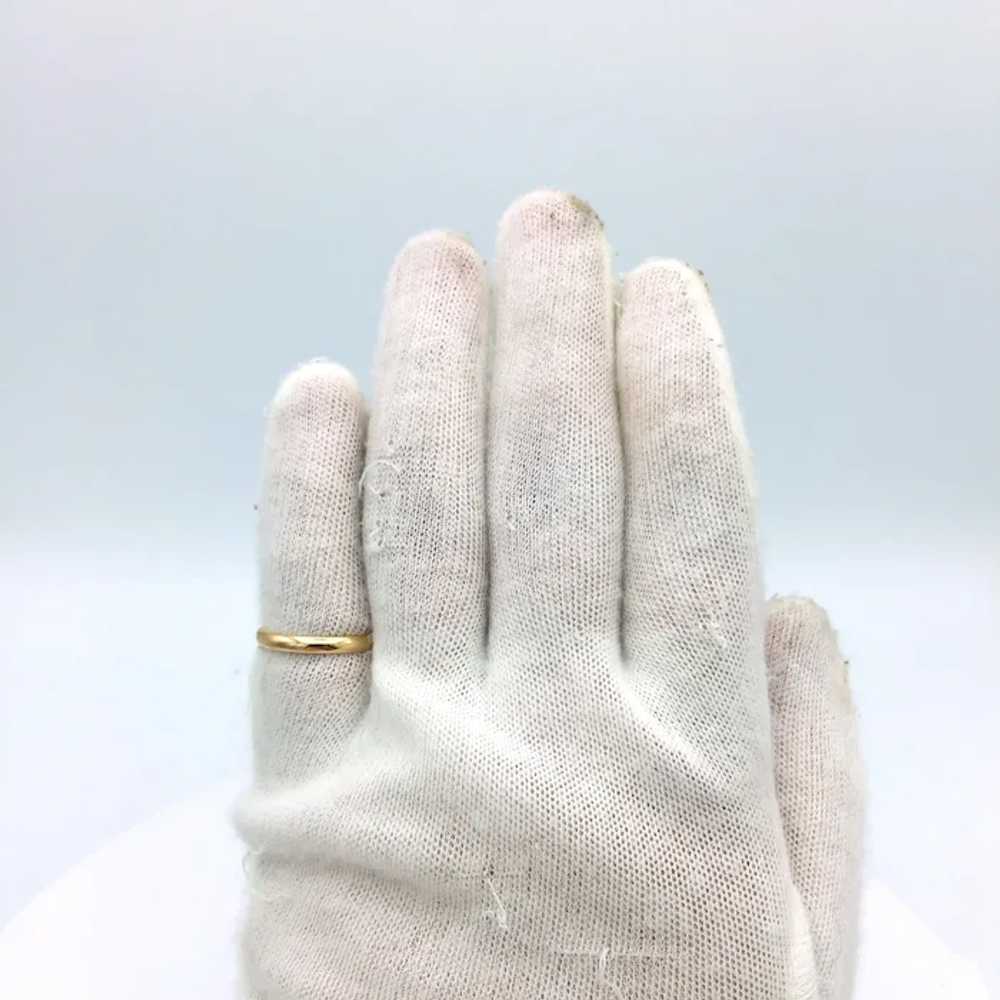 14K 3mm Gold Band - image 5