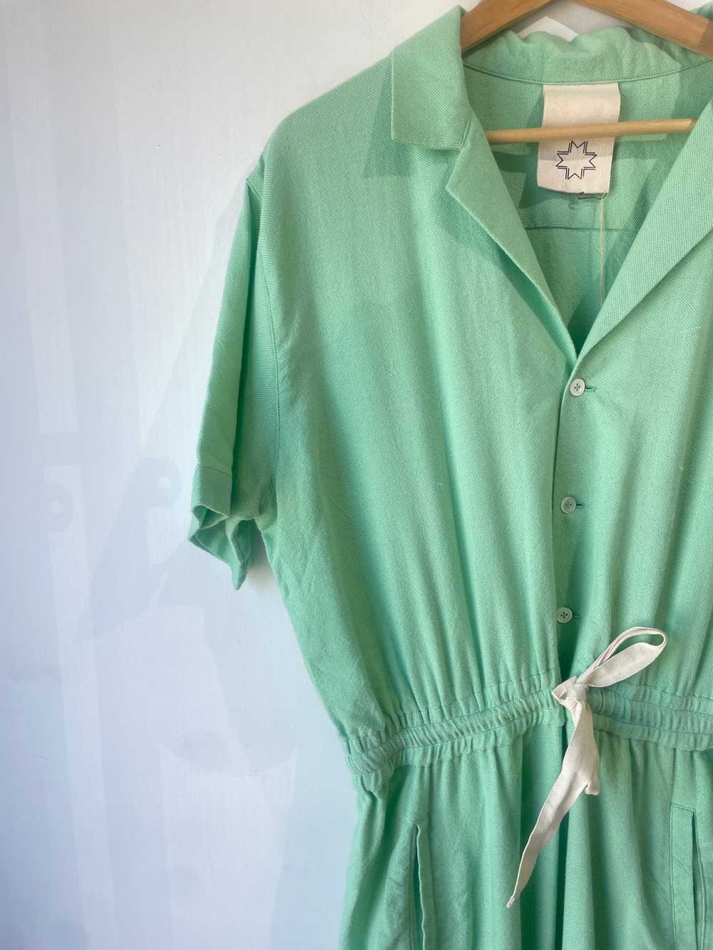 LWN Mint Green Cotton Jumpsuit - image 3