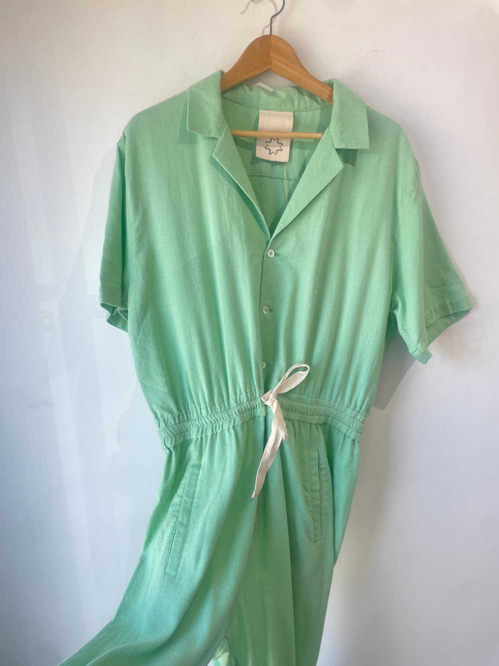 LWN Mint Green Cotton Jumpsuit - image 4