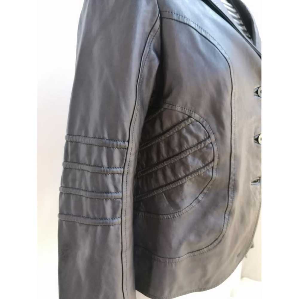 Salvatore Santoro Leather short vest - image 6