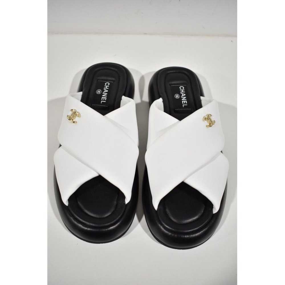 Chanel Leather sandal - image 8