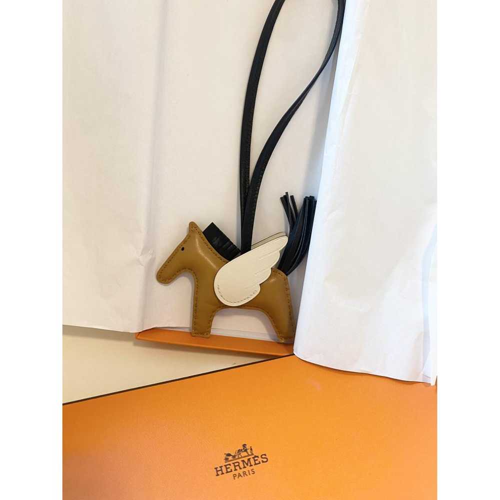 Hermès Rodéo Pégase leather bag charm - image 3