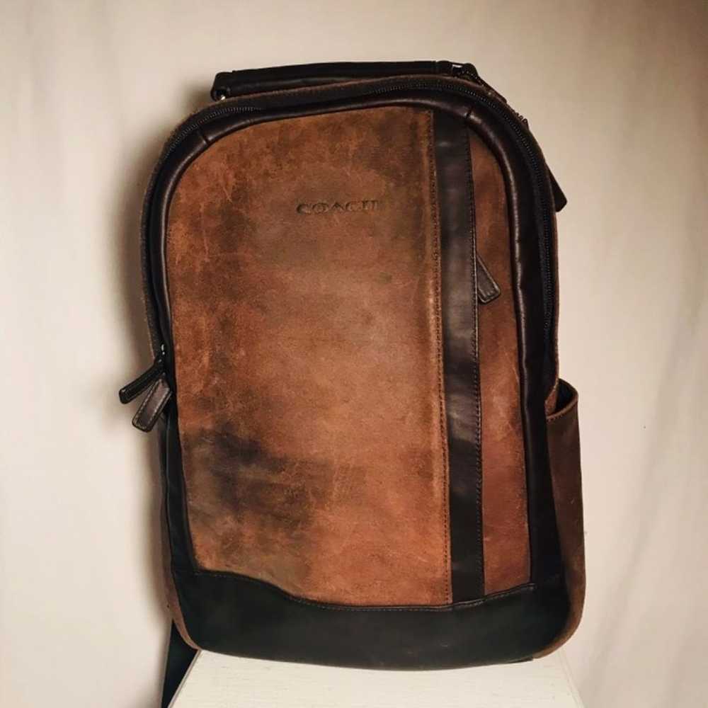 Coach Leather backpack - image 5