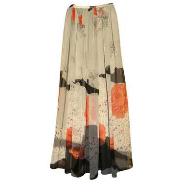 Hanae Mori Silk maxi skirt - image 1