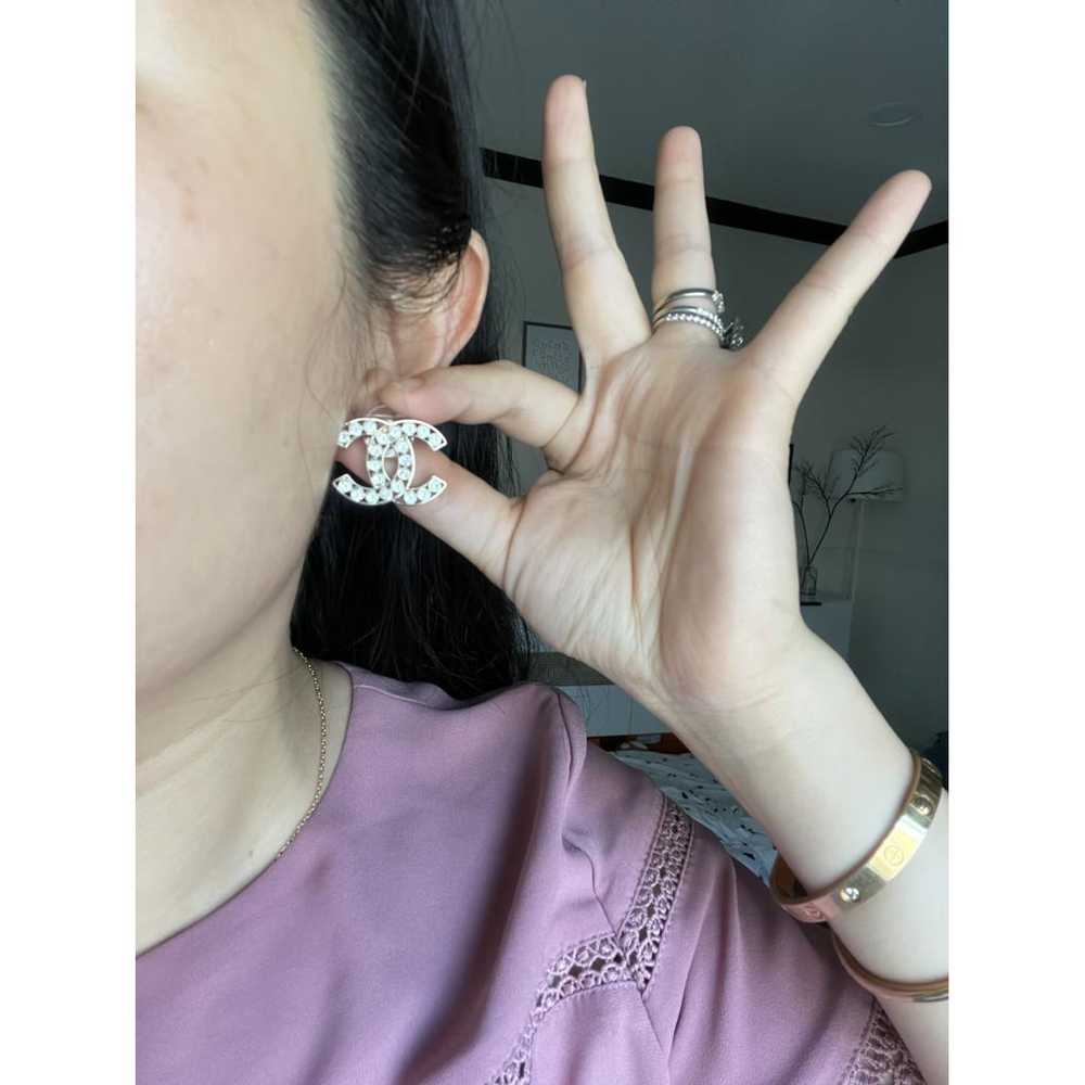 Chanel Cc crystal earrings - image 11