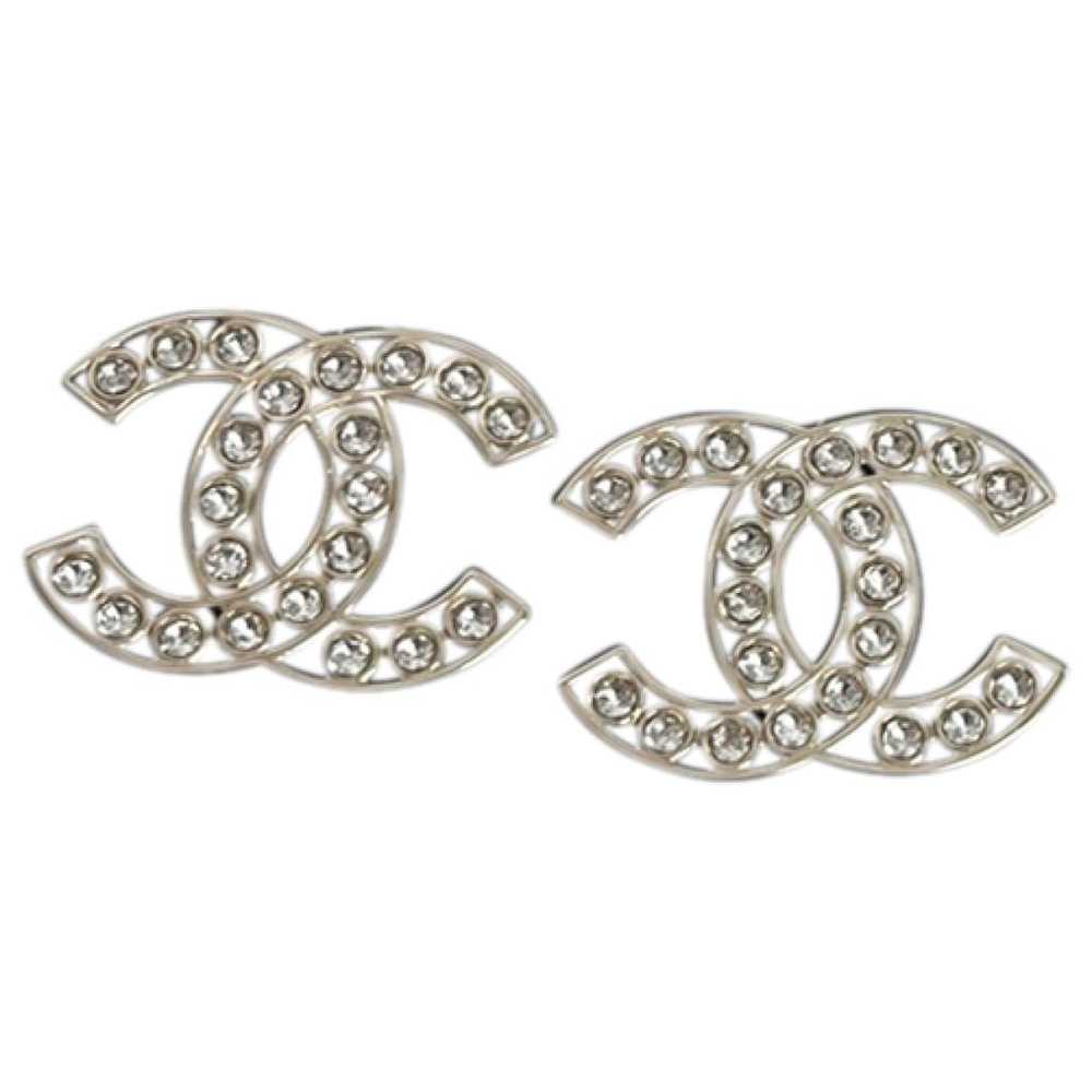 Chanel Cc crystal earrings - image 1