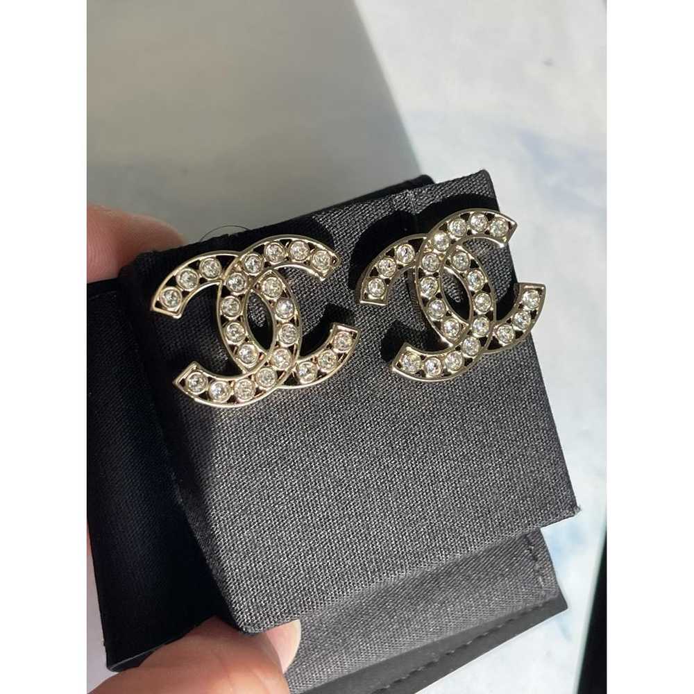 Chanel Cc crystal earrings - image 6