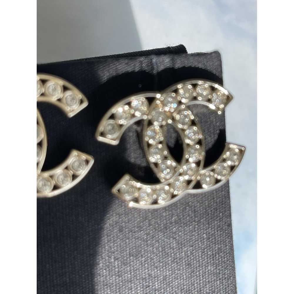 Chanel Cc crystal earrings - image 8