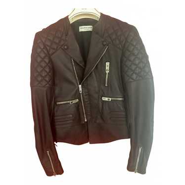 Balenciaga Leather biker jacket - image 1