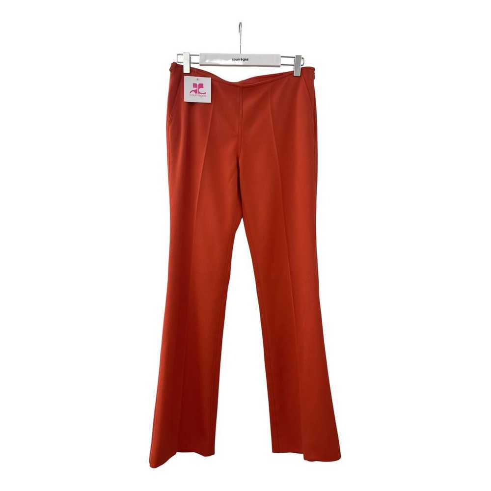 Courrèges Wool straight pants - image 1