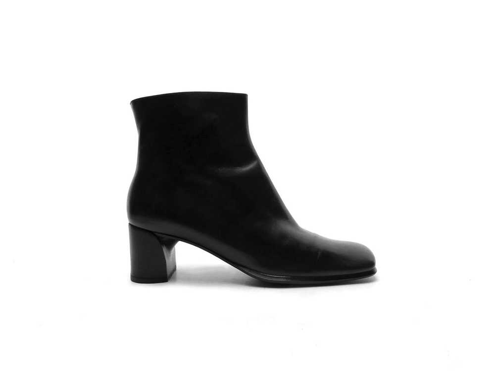 Vintage 90s square toe boots Italian Leather boot… - image 10
