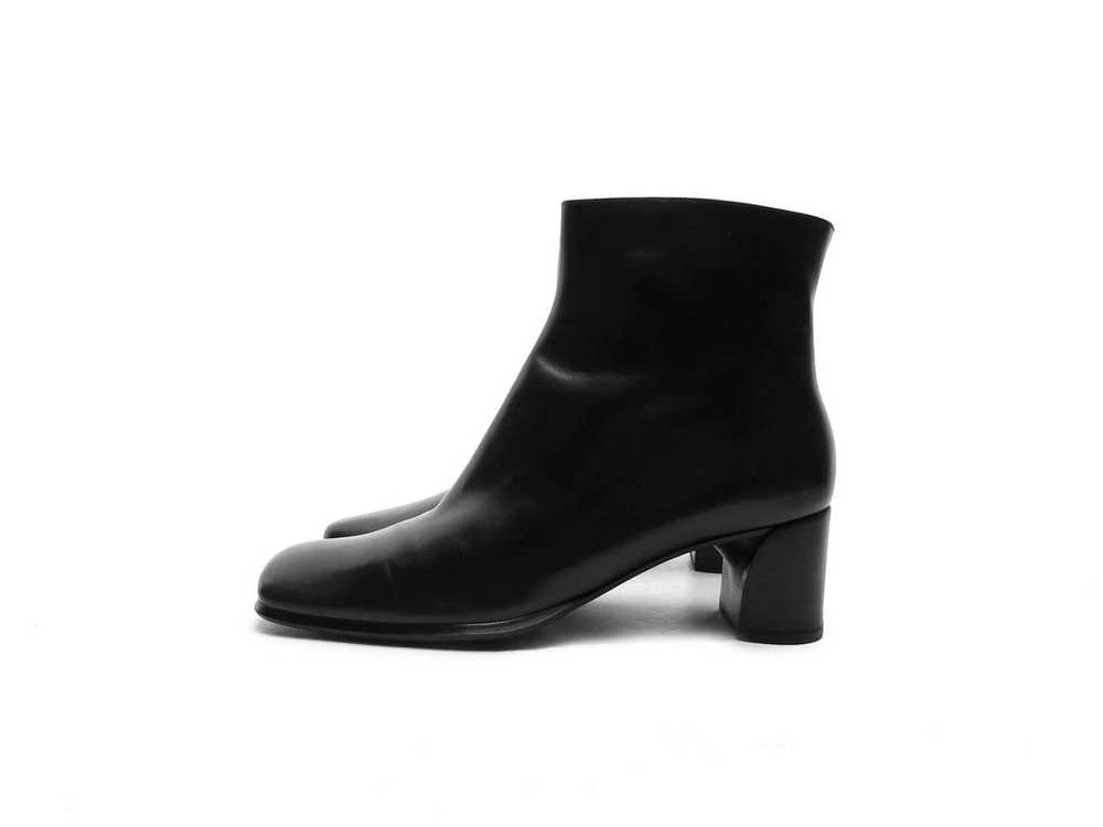 Vintage 90s square toe boots Italian Leather boot… - image 1
