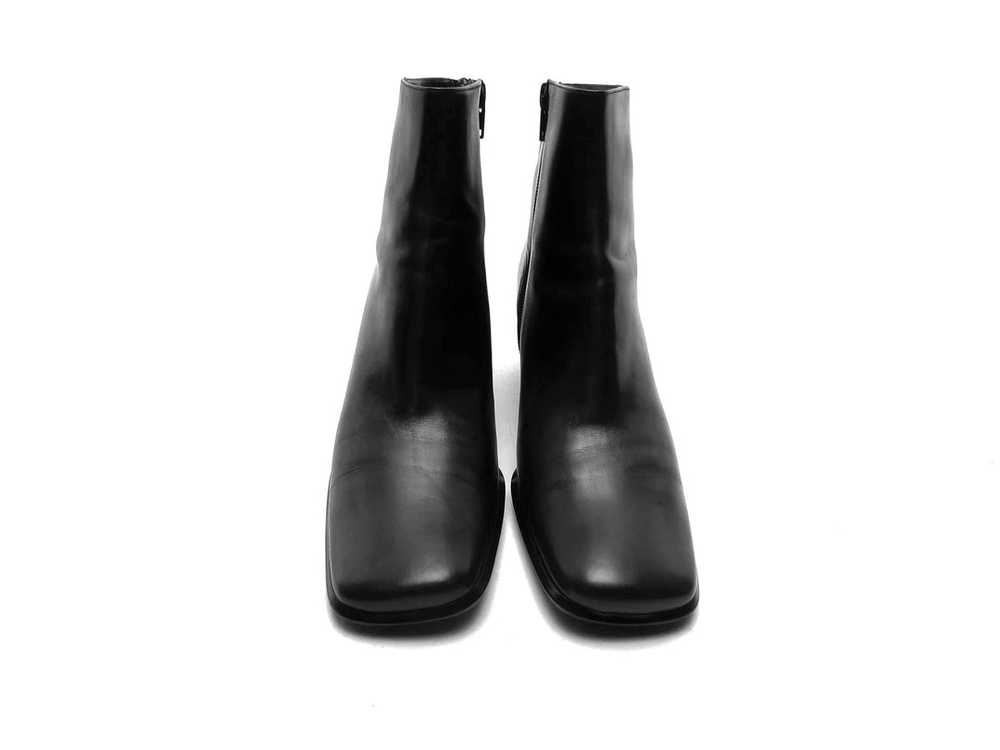 Vintage 90s square toe boots Italian Leather boot… - image 4