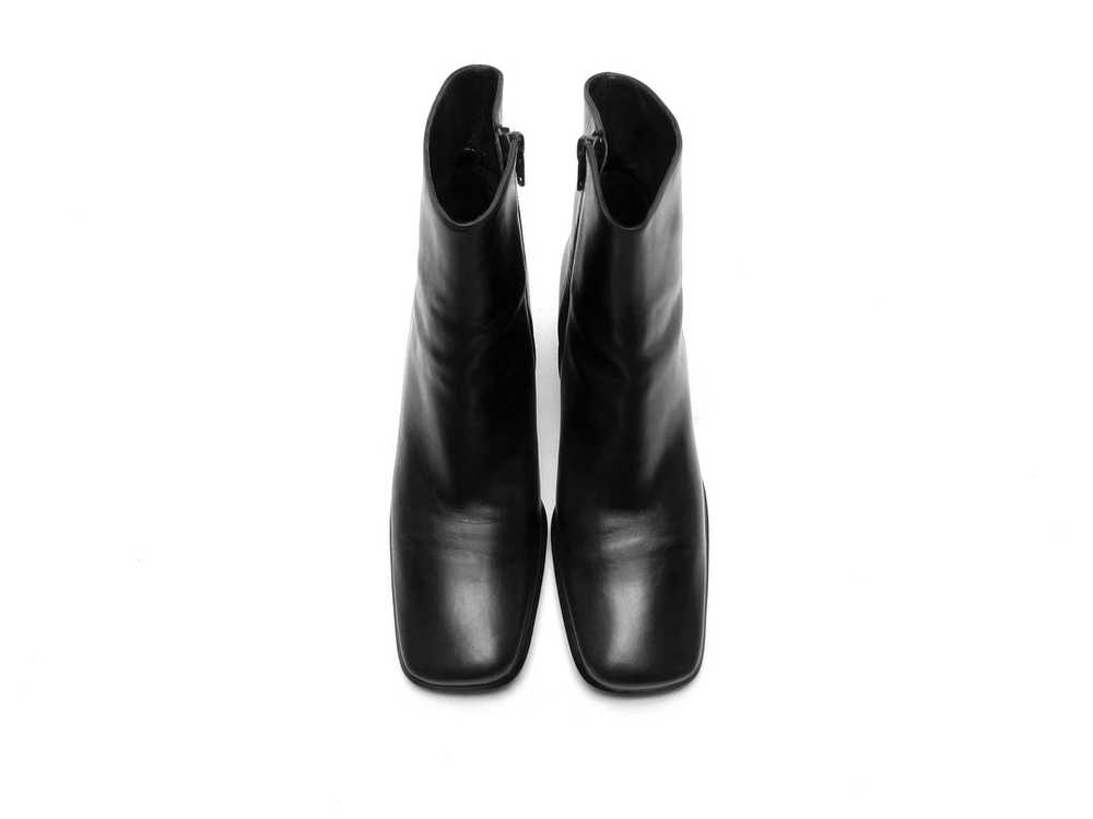Vintage 90s square toe boots Italian Leather boot… - image 9