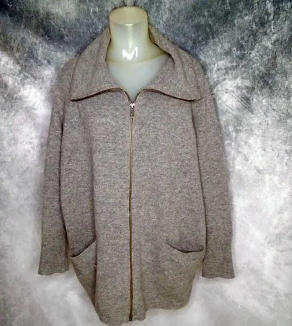 Oversized Long Wool Cardigan, Pockets, Ellen Trac… - image 5