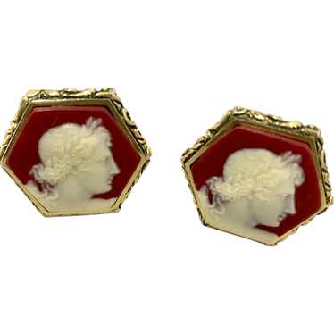 Vintage cufflinks Dante Museum Masterpieces cameo warrior amazon gladiator offered by Vintage Men's outlet Swag Ahv-1