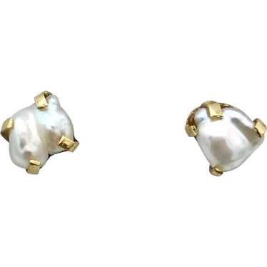 14K Fresh Water Pearl Earrings