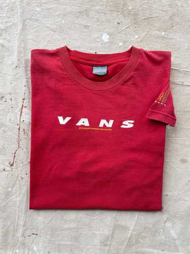 VANS T-SHIRT—RED [XL]