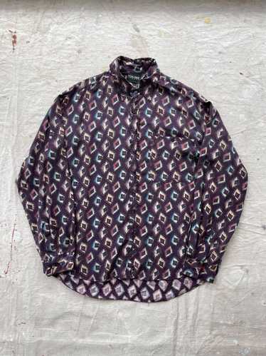 Paisley Stamp Silk Shirt—MULTI [L] - image 1