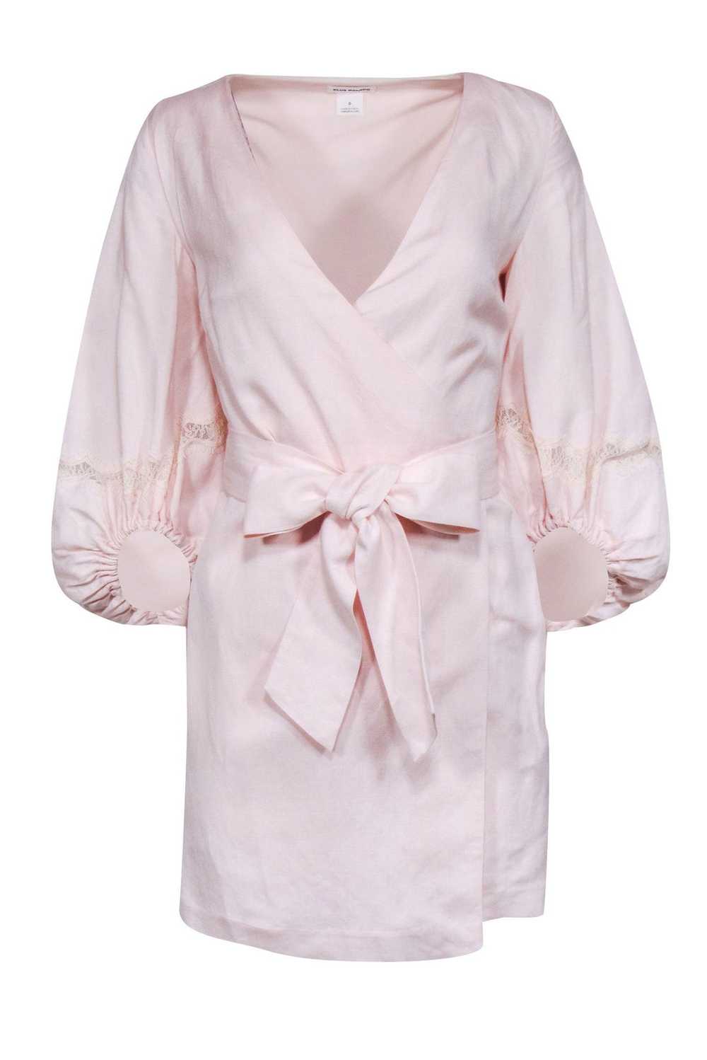 Club Monaco - Blush Pink Linen Blend Crop Sleeve … - image 1