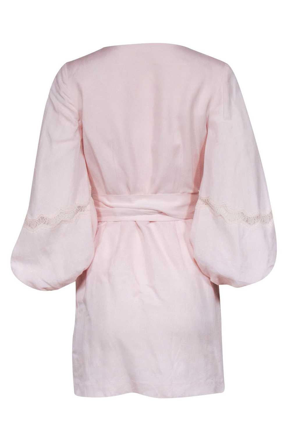 Club Monaco - Blush Pink Linen Blend Crop Sleeve … - image 3